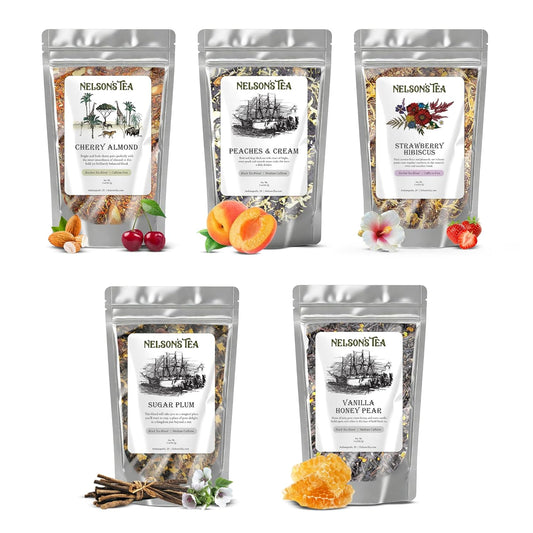 Nelson's Tea Fruit Sampler Pack - 5 Flavors of Loose Leaf Tea