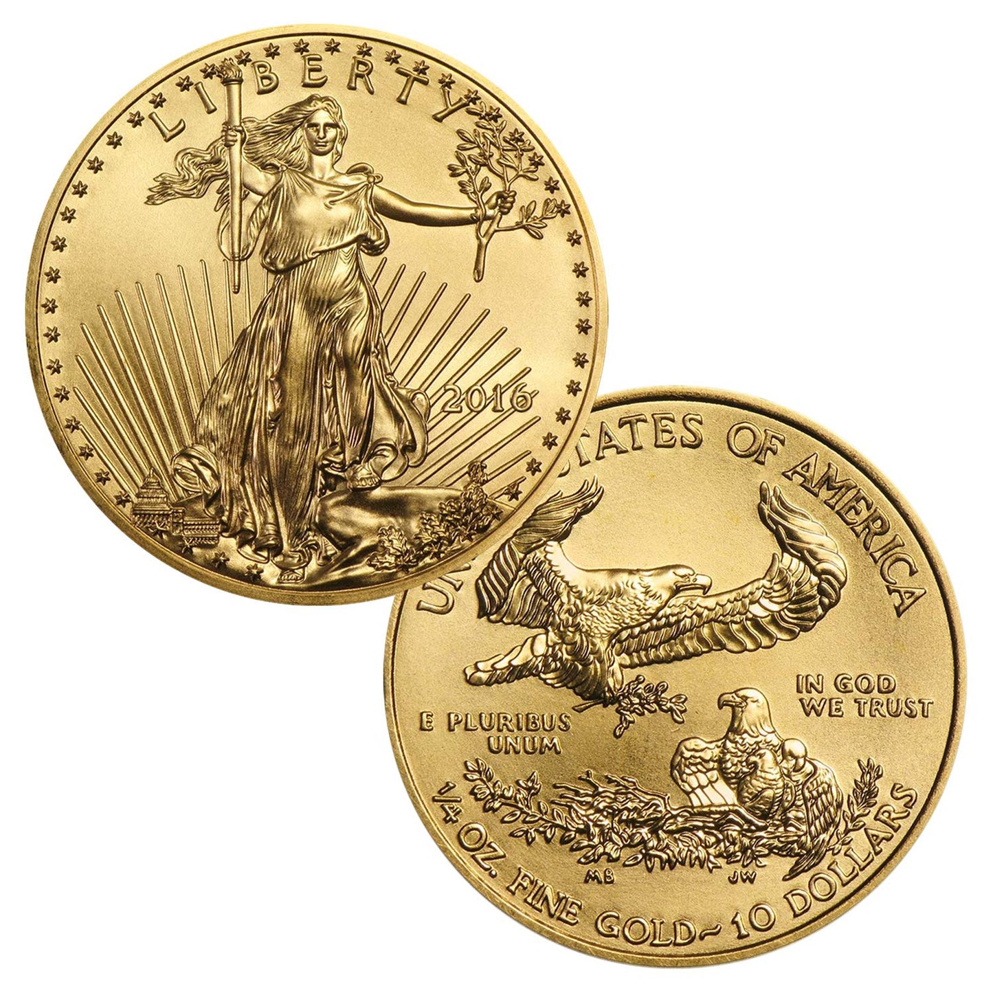 1/4 Ounce Gold American Eagle Coin - Brilliant Uncirculated Quality