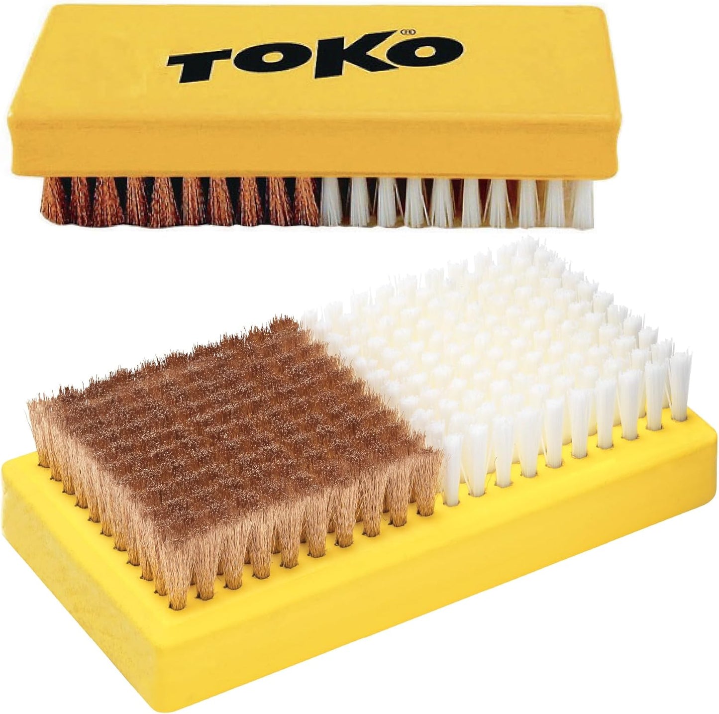 TOKO Ski Snowboard Waxing Brush | Nylon & Copper Combo | Efficient Wax Application