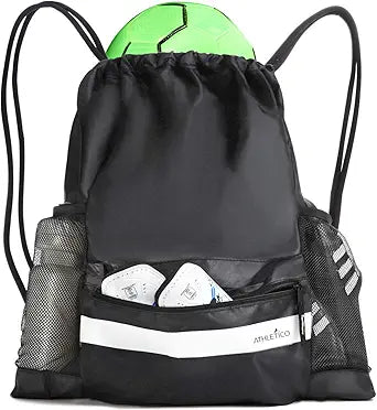 Athletico Drawstring Soccer Bag - Perfect for Sports Gear