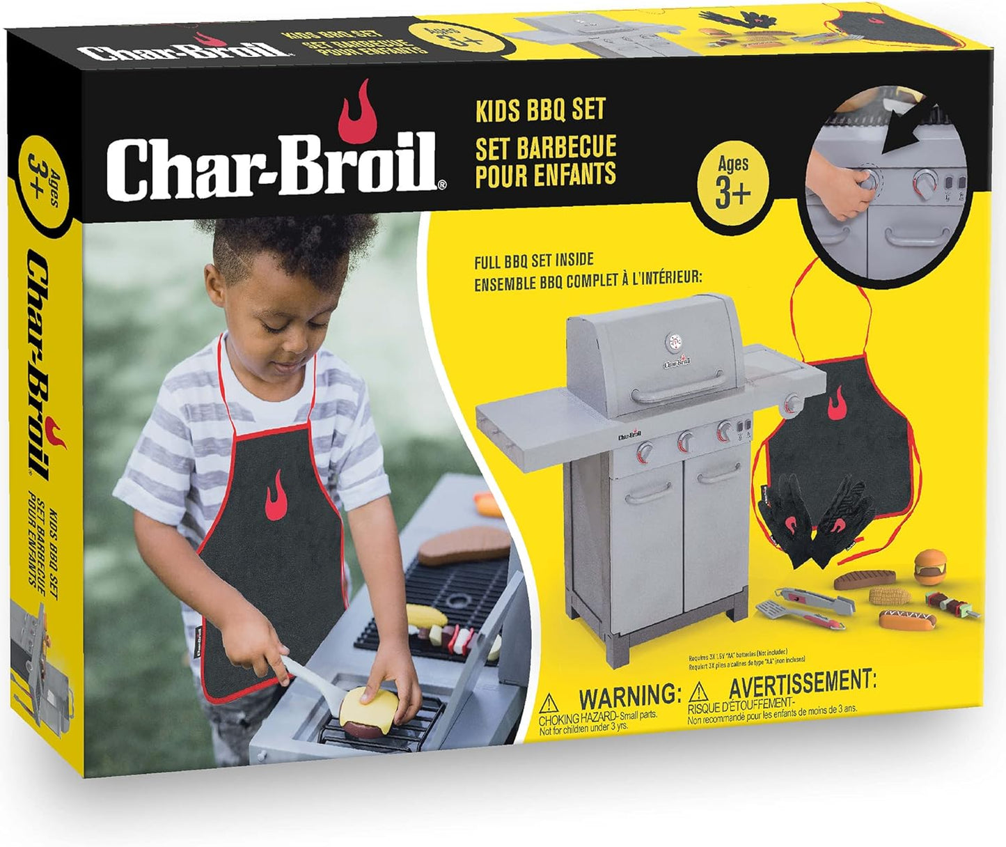 Interactive Kids BBQ Play Set - Realistic Steam & Sounds
