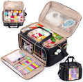 Large Yarn Storage Bag with Double-Layer Lid - Holds 50-60 Skeins