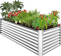 Versatile Outdoor Metal Garden Bed for Vegetables and Blooms