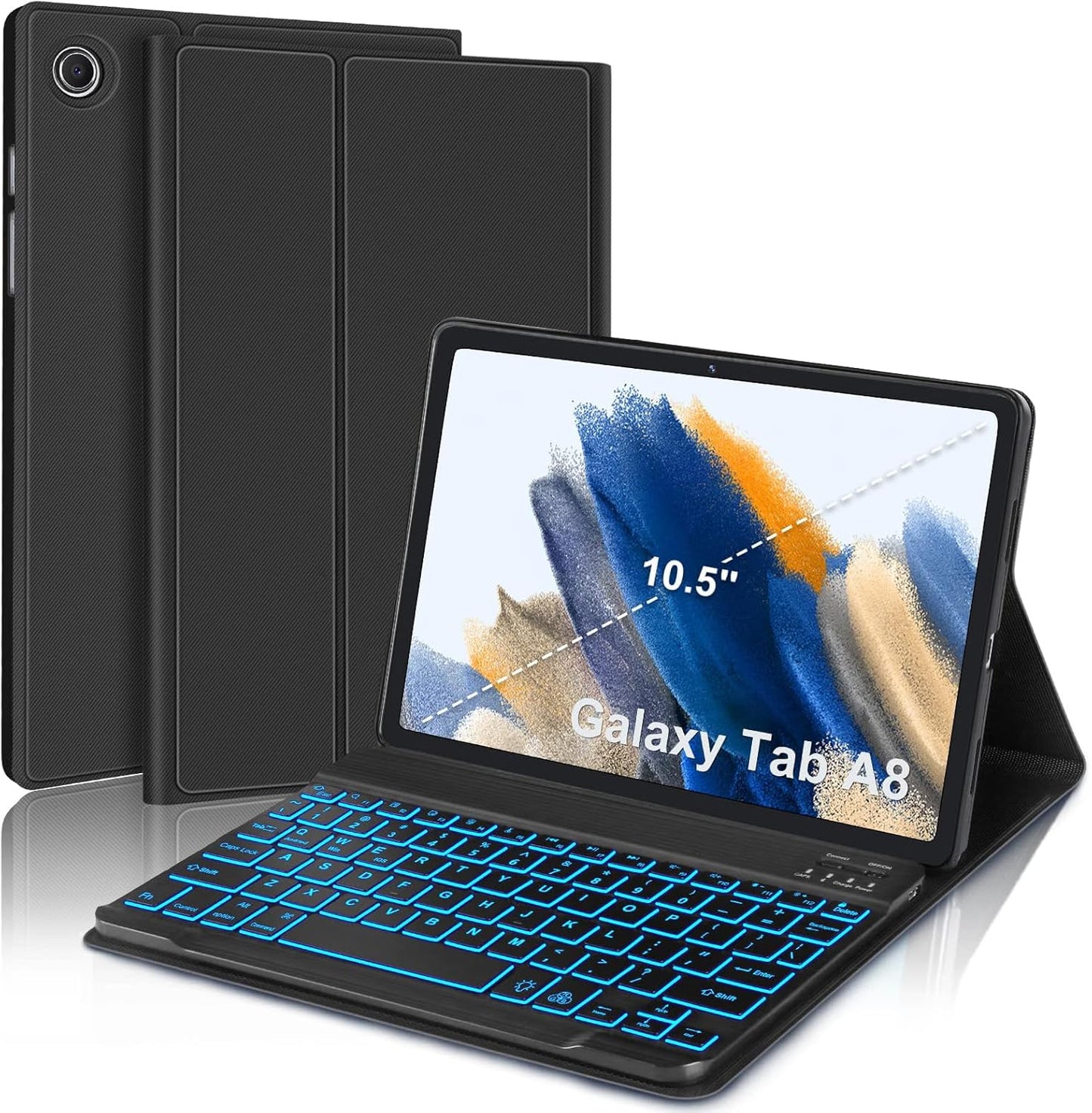 Keyboard Case for Samsung Galaxy Tab A8 10.5 with Backlit Keys