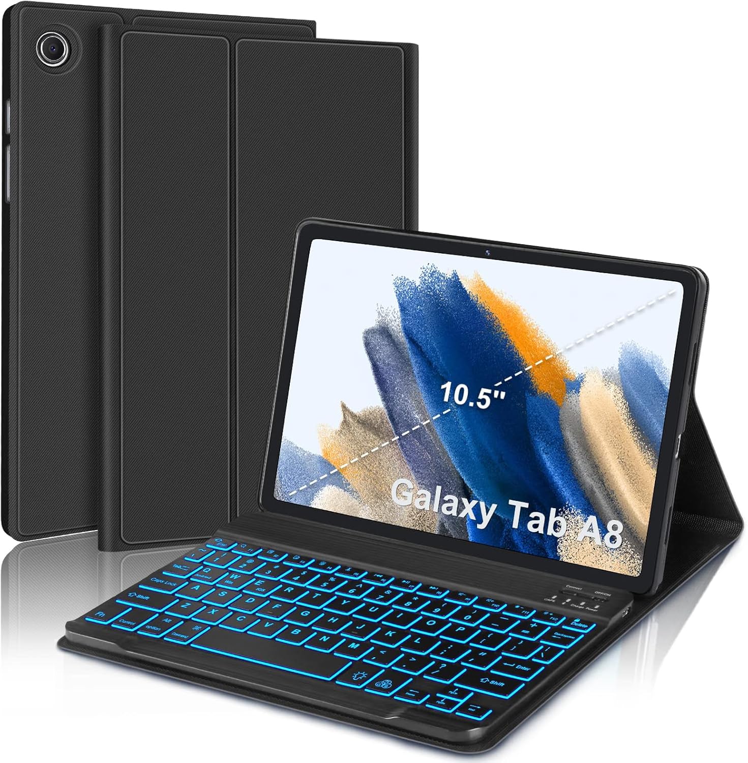 Keyboard Case for Samsung Galaxy Tab A8 10.5 with Backlit Keys