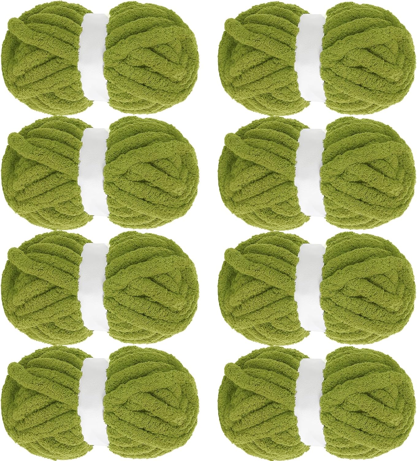 MABOZOO Chunky Yarn for Crocheting - Olive Green Jumbo Yarn