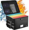 File Box with Lock - Fireproof Document Organizer for Home Office