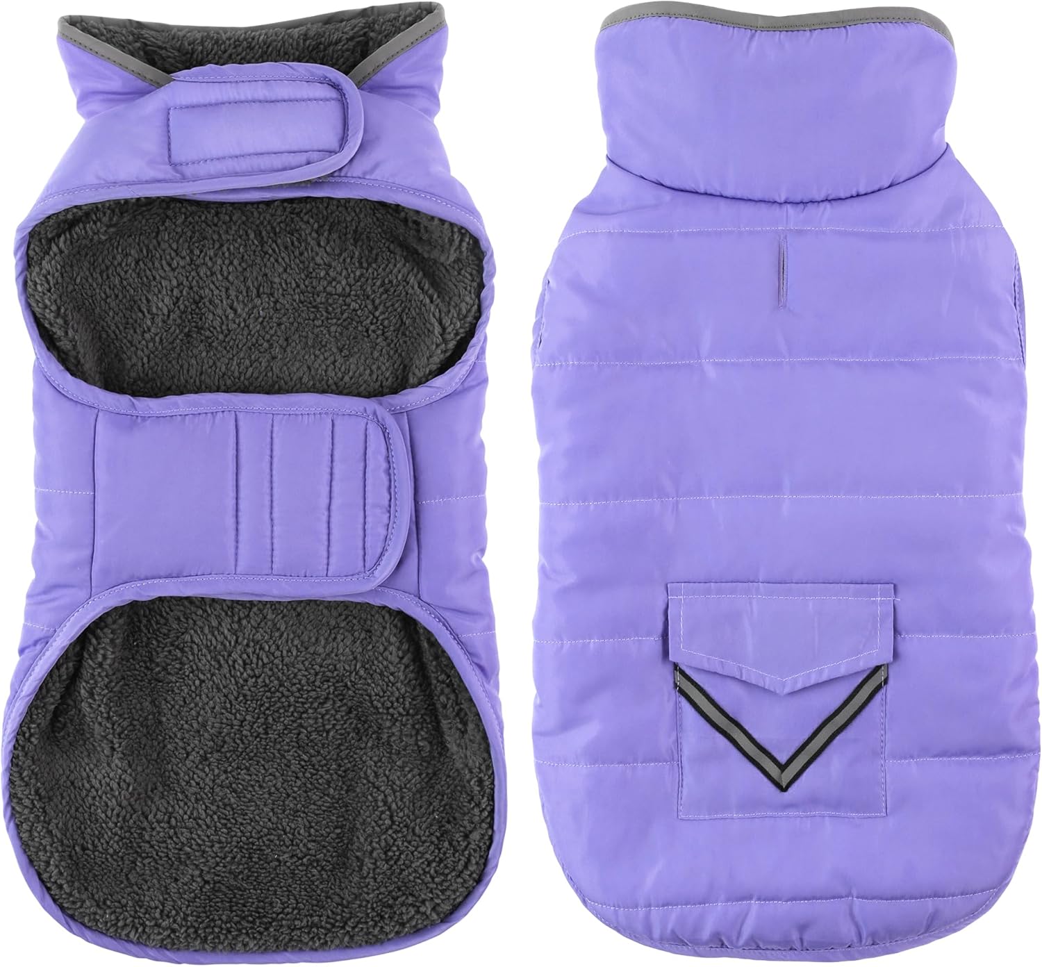 Petglad Waterproof Dog Coat for Winter with Pocket