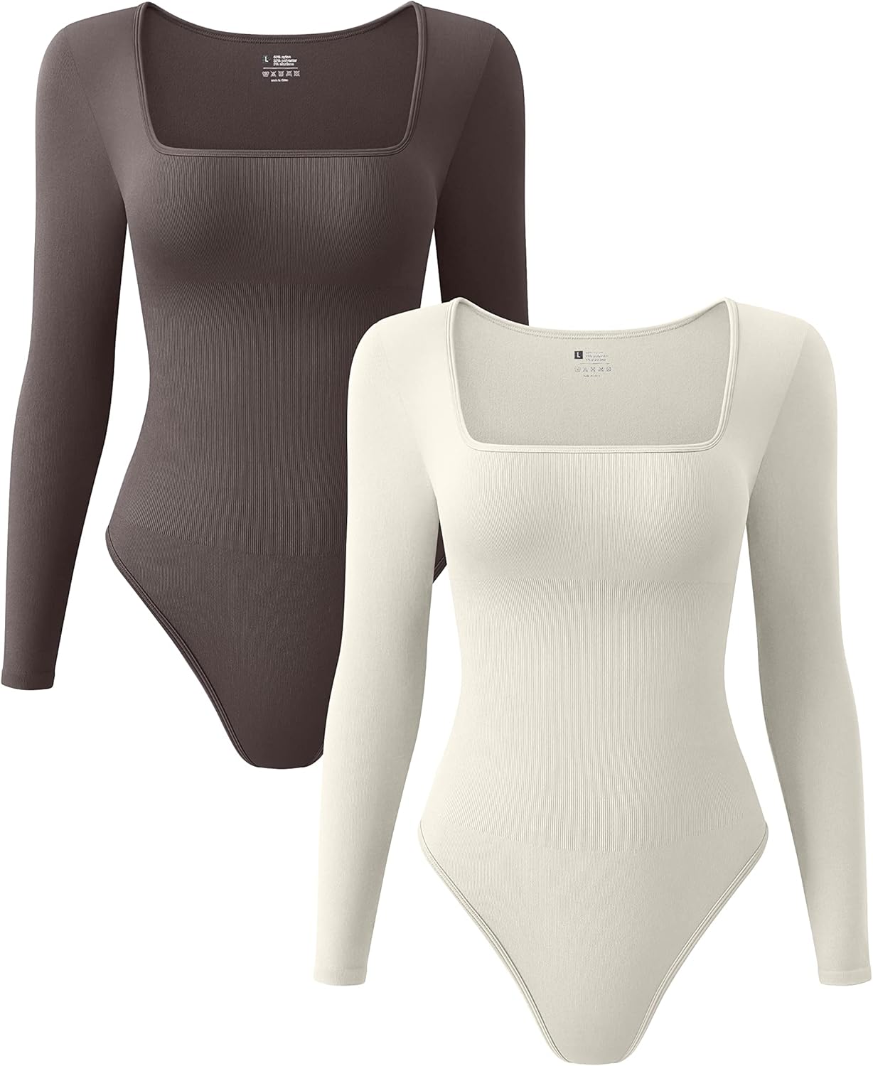 OQQ Women's Sexy Ribbed Bodysuits for Trendy Style and Comfort