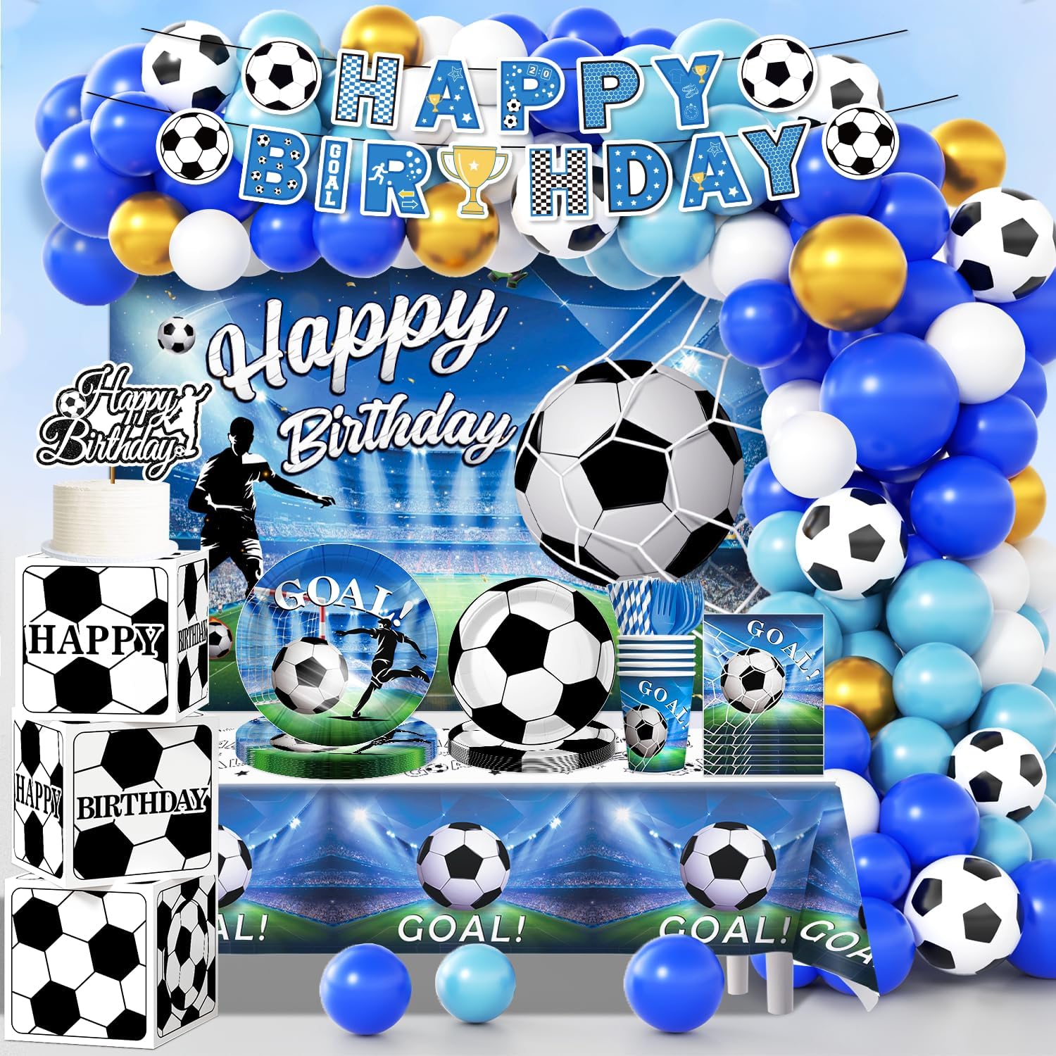 Soccer Birthday Party Decorations for Kids and Adults Fun