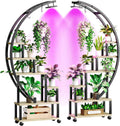 Bestier Plant Stand Indoor with Grow Lights for Home Use