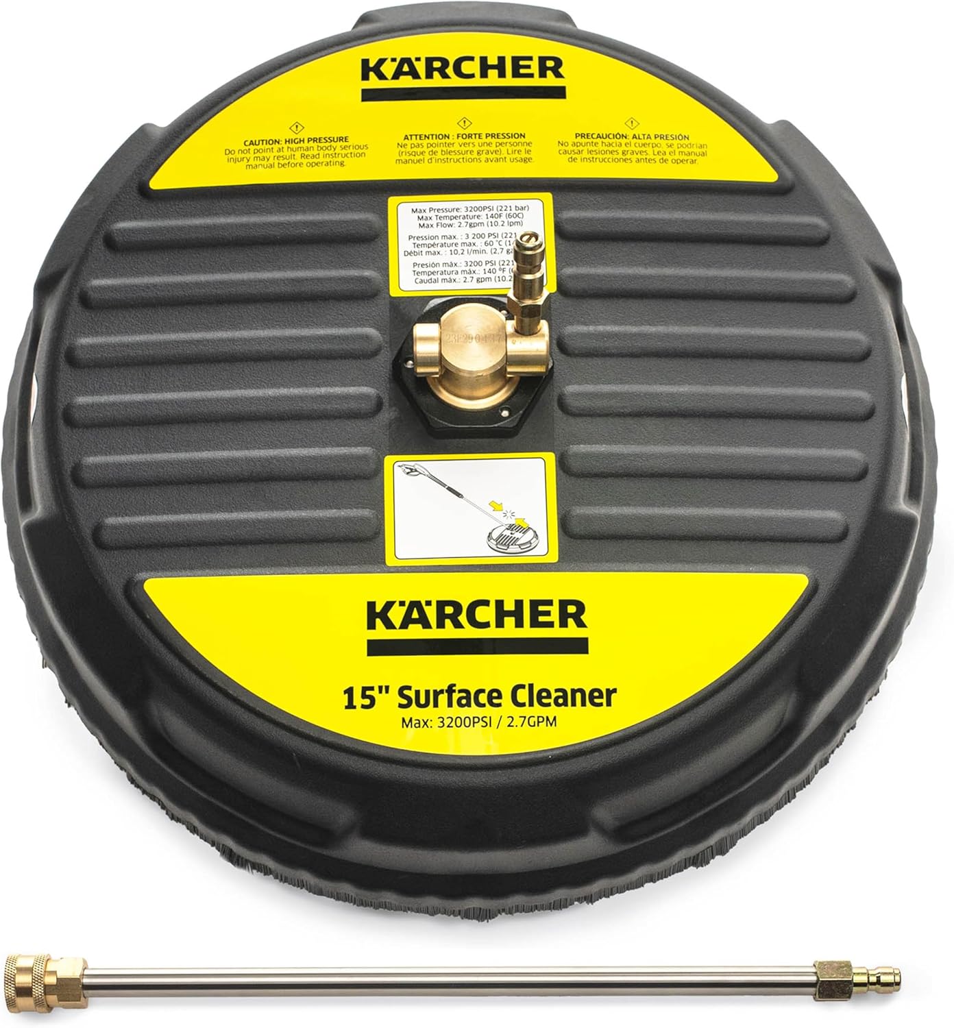 Karcher Pressure Washer Surface Cleaner - Powerful 2600-3200 PSI