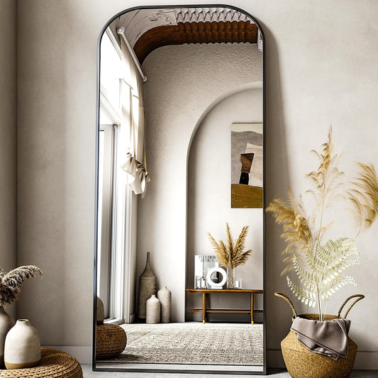 Full Length Mirror 71in x 28in Freestanding Arched Design