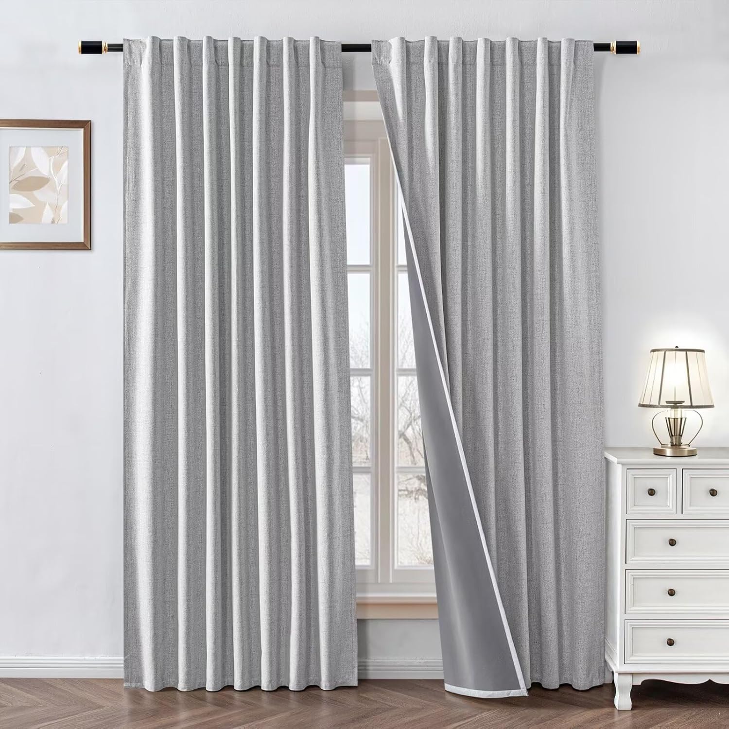 100% Blackout Curtains for Bedroom and Living Room Decor