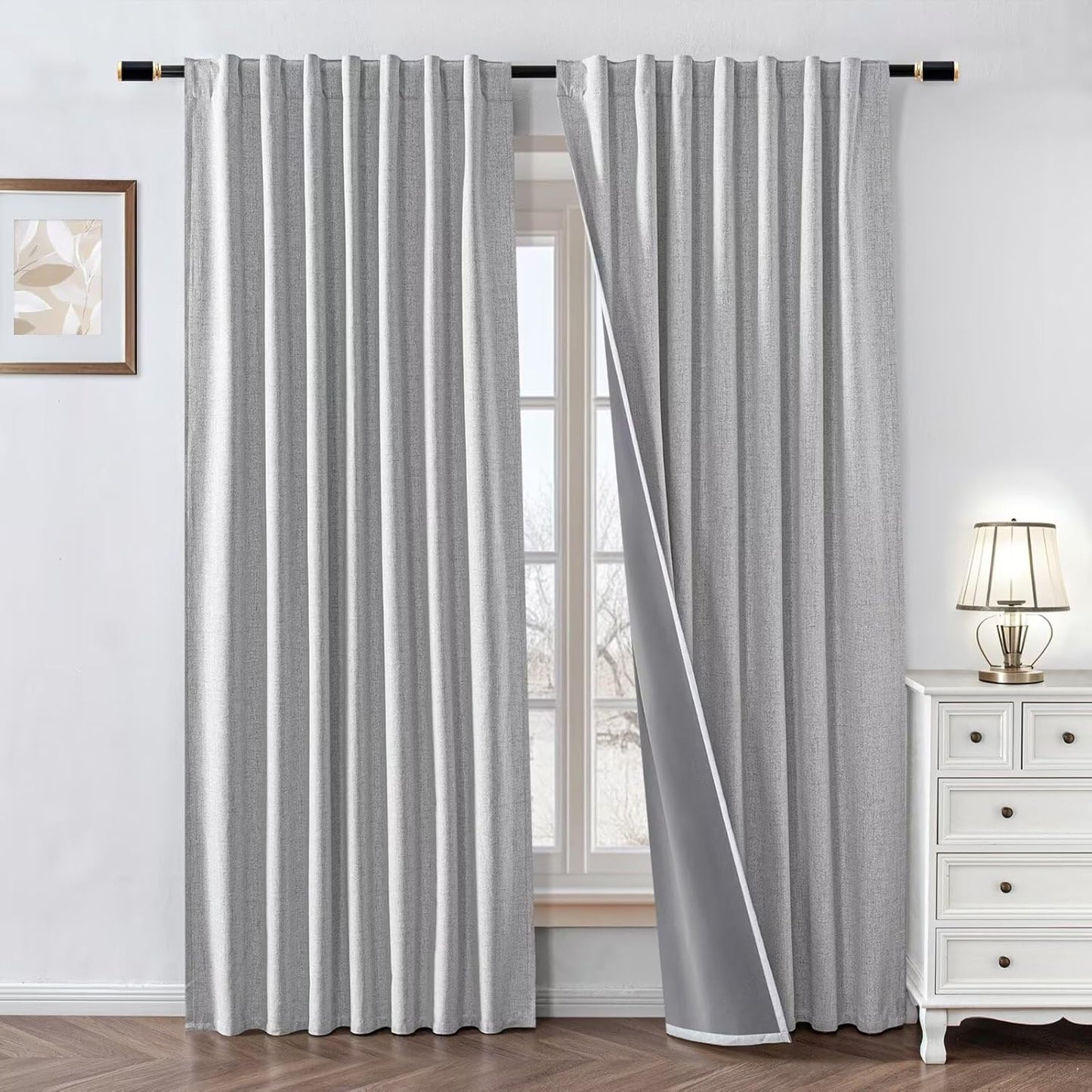 100% Blackout Curtains for Bedroom and Living Room Decor