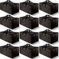12 Pack Large Strong Moving Bags with Zippers & Handles - Extra Large