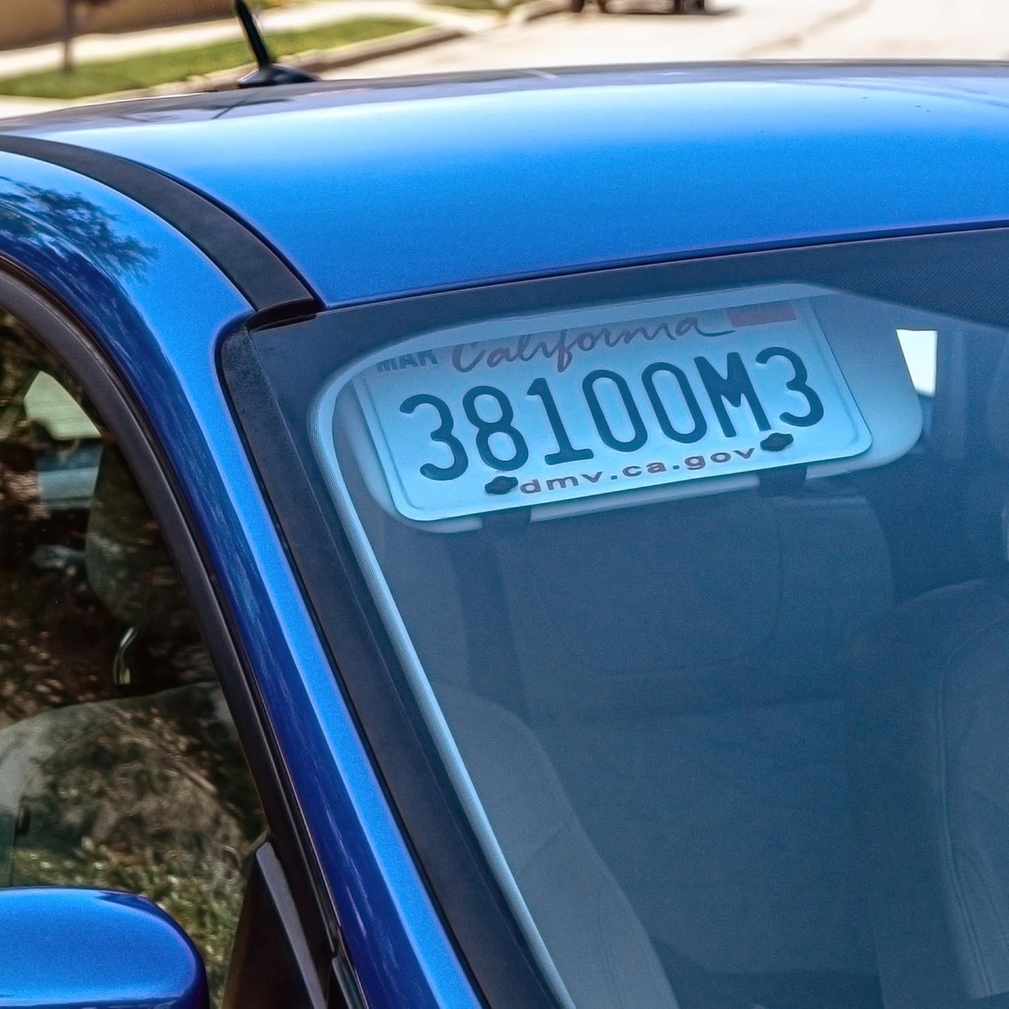 Sun Visor License Plate Mount for a Clean Look and No Clutter