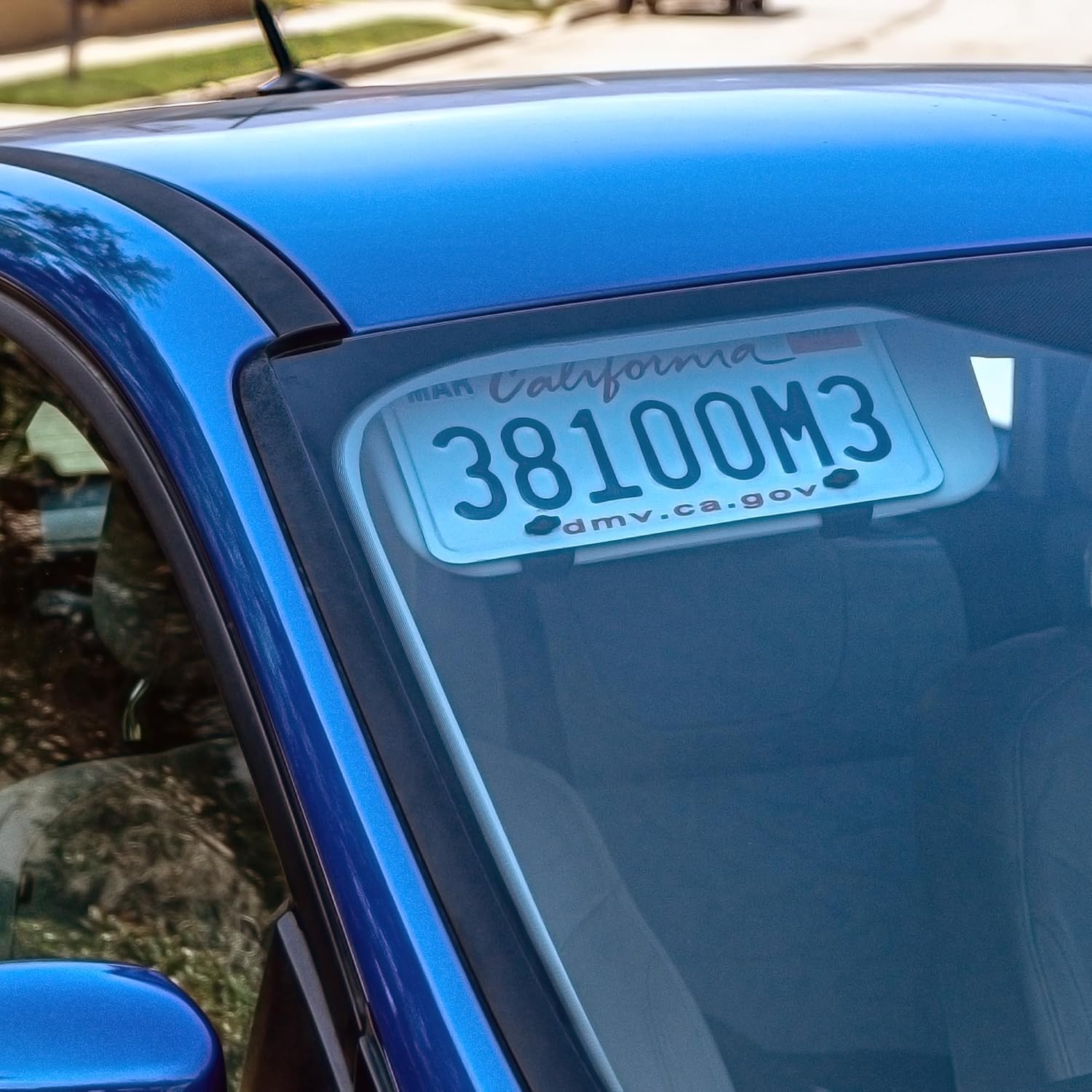 Sun Visor License Plate Mount for a Clean Look and No Clutter