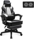 Meilocar Gaming Chair for Adult with Massage Lumbar and Footrest