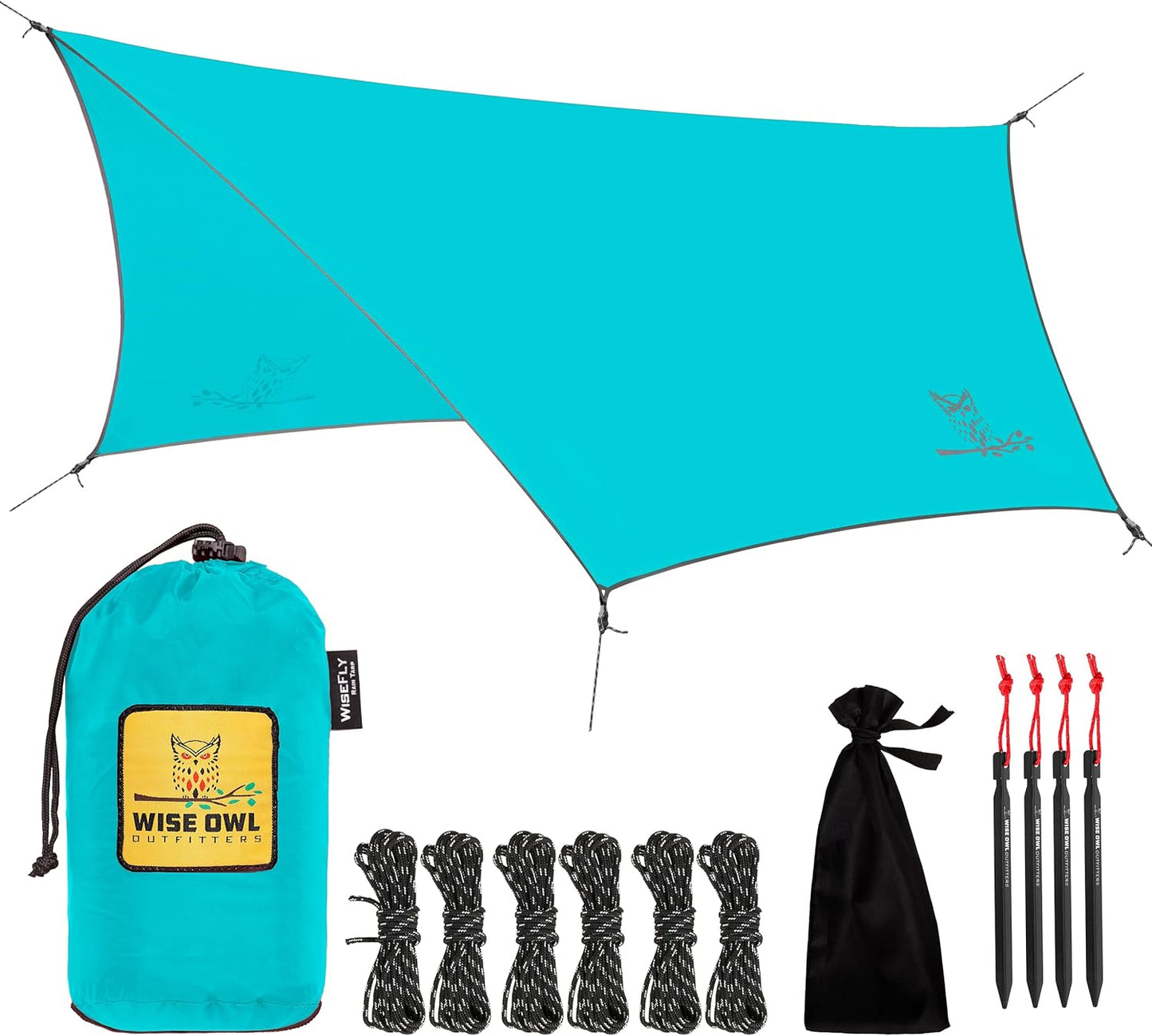 Wise Owl Outfitters Hammock Rain Fly - Ultralight Waterproof Tarp