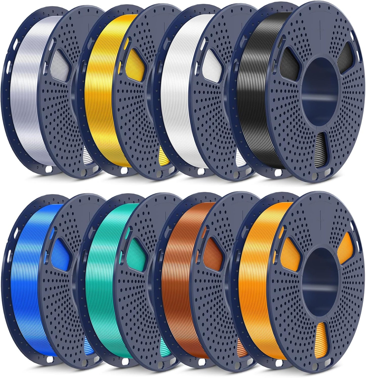 SUNLU 3D Printer Filament Bundle - Multicolor PLA+ Silk 1.75mm