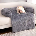 Calming Dog Couch Bed for Large Dogs - Plush Waterproof Mat