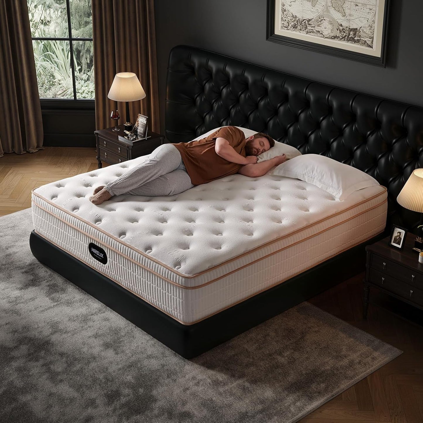 Queen Size Mattress 12 Inch with Memory Foam and Pocket Coils
