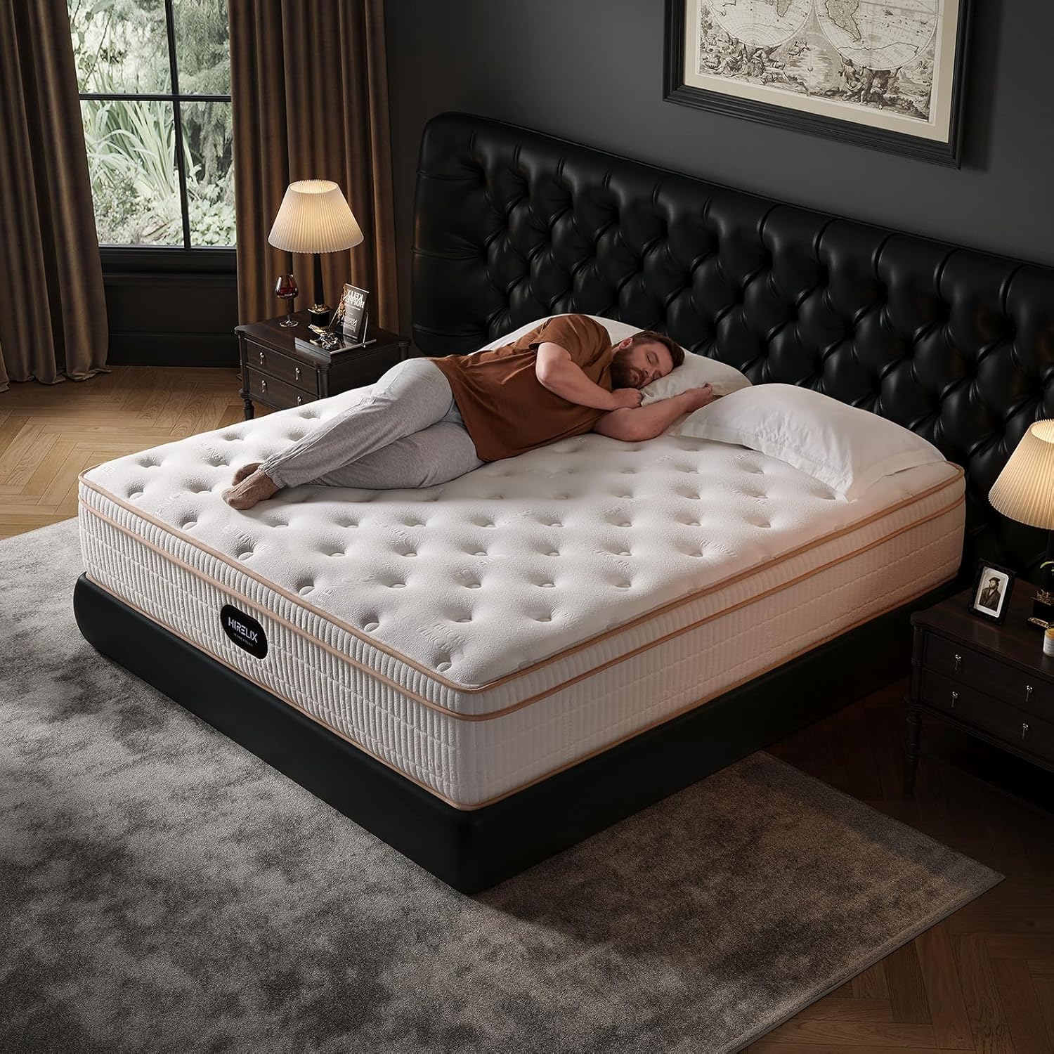 Queen Size Mattress 12 Inch with Memory Foam and Pocket Coils