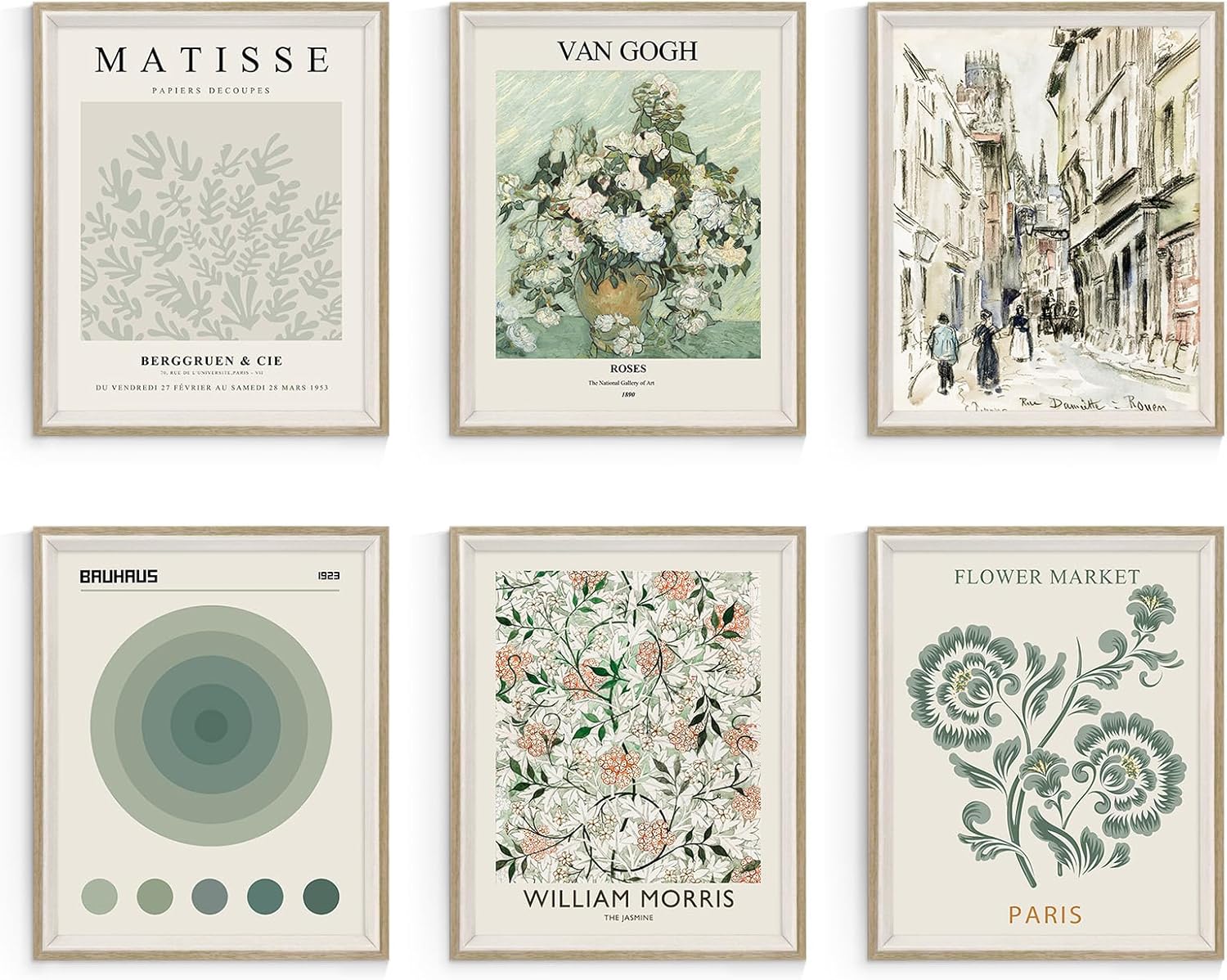 Sage Green Master Wall Art Prints for Bedroom Aesthetic Decor