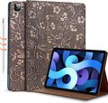 Gexmil Case for iPad Pro 12.9 in - Genuine Leather Folio with Stand