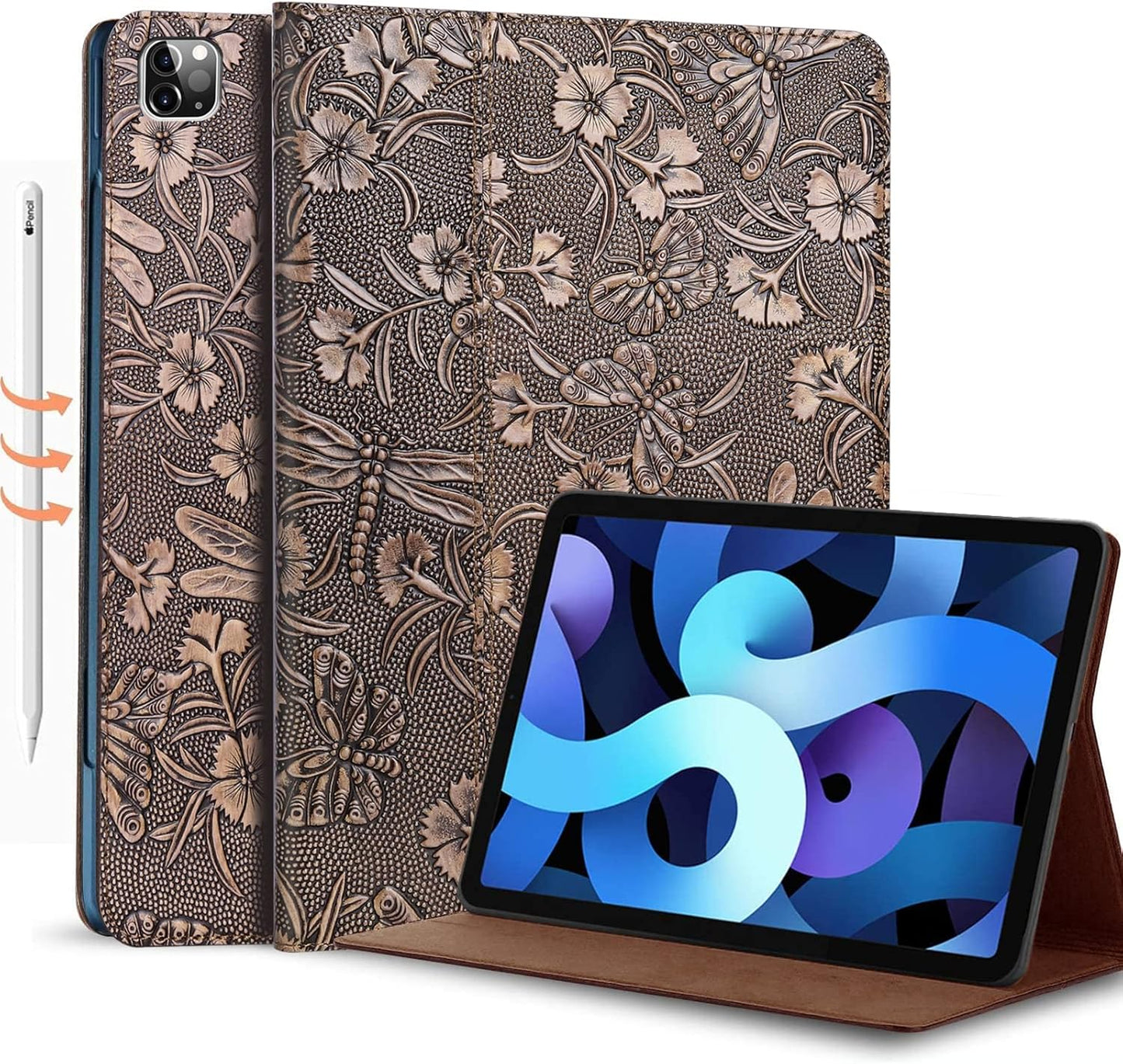Gexmil Case for iPad Pro 12.9 Inch with Butterfly Pattern Design