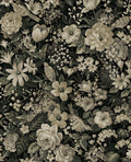 Vintage Bird Garden Peel and Stick Wallpaper - Moody Floral