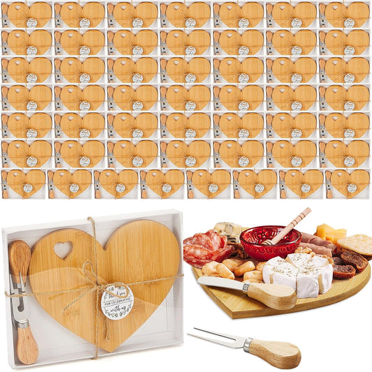 Heart Cheese Board Set for Bridal Shower Gifts and Prizes