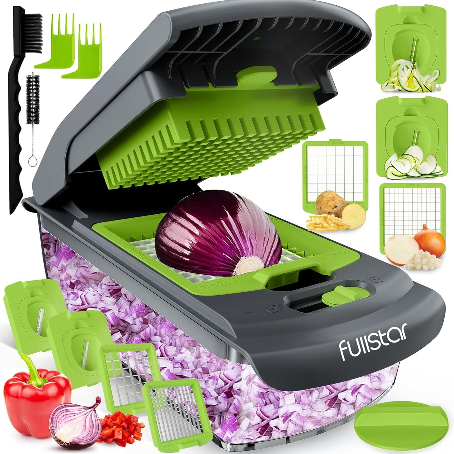 Fullstar Pro Chopper - Versatile Vegetable Chopper & Spiralizer