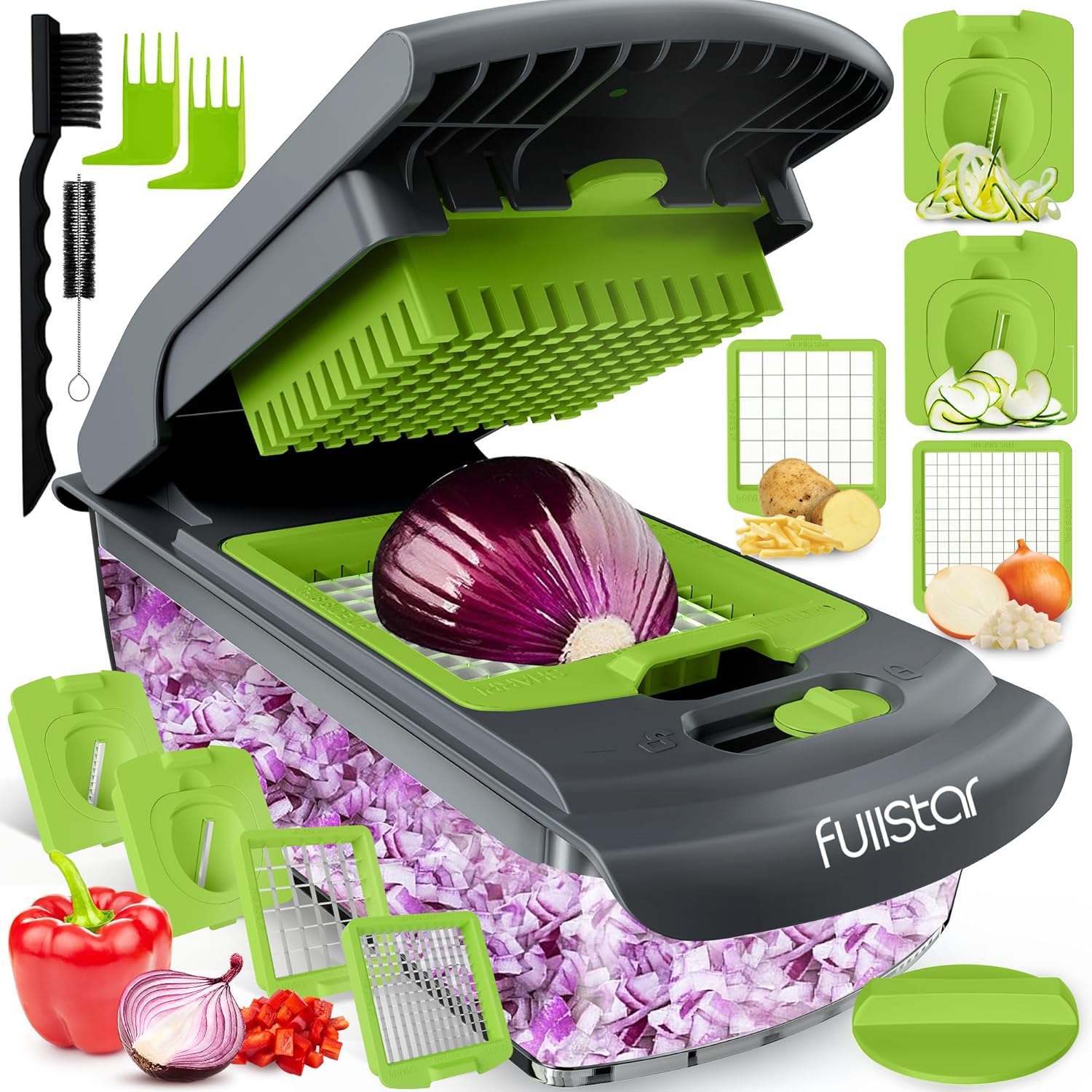 Fullstar Pro Chopper - Versatile Vegetable Chopper & Spiralizer
