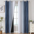 Ombre Blackout Curtains for Bedroom and Living Room Decor