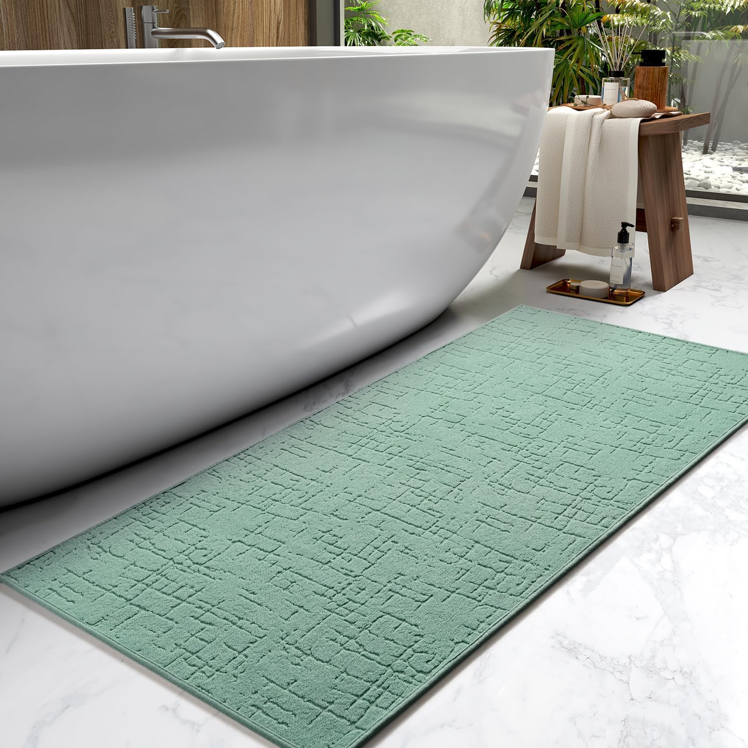 Absorbent Quick Dry Bathroom Floor Mats for Stylish Spaces