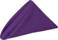 Ultimate Textile Cloth Napkins Bulk Set 17x17in - Washable Plum Set