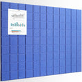 Cork Board for Walls 48in x 36in - Sky Blue Bulletin Board