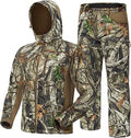 TIDEWE Hunting Clothes for Men with Fleece Lining - Quiet Polyester