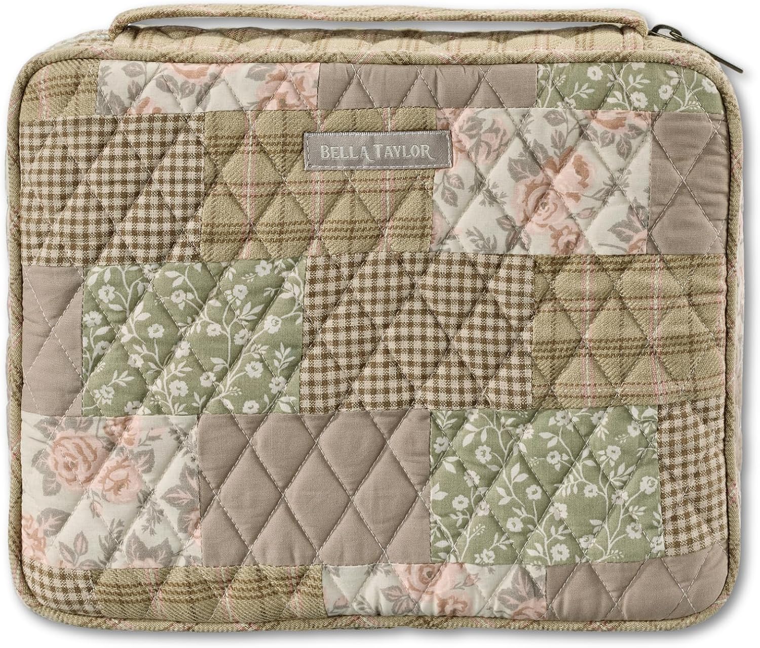 Quilted Bible Cover for Women - Large Study Bible Case