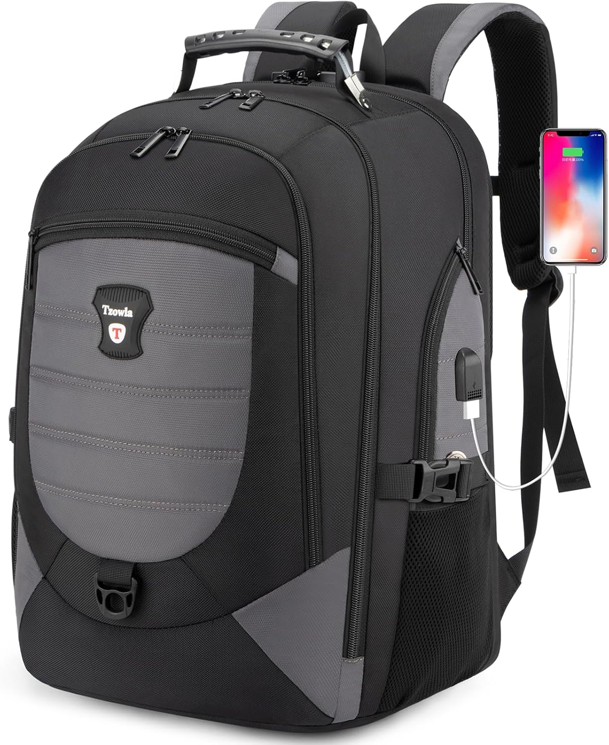Tzowla Travel Laptop Backpack for Men and Women, 17.3 in