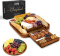 SMIRLY Charcuterie Boards Set - Large Bamboo Cheese Board Set - Ideal