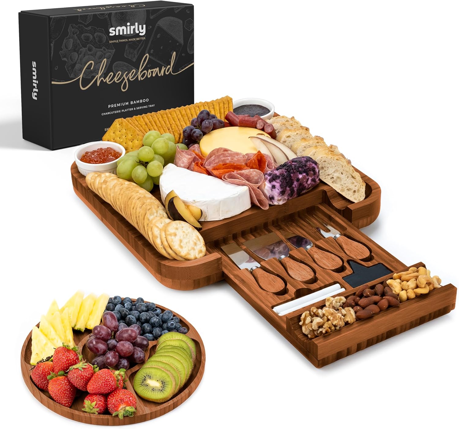 SMIRLY Charcuterie Boards Set - Perfect for Entertaining Guests
