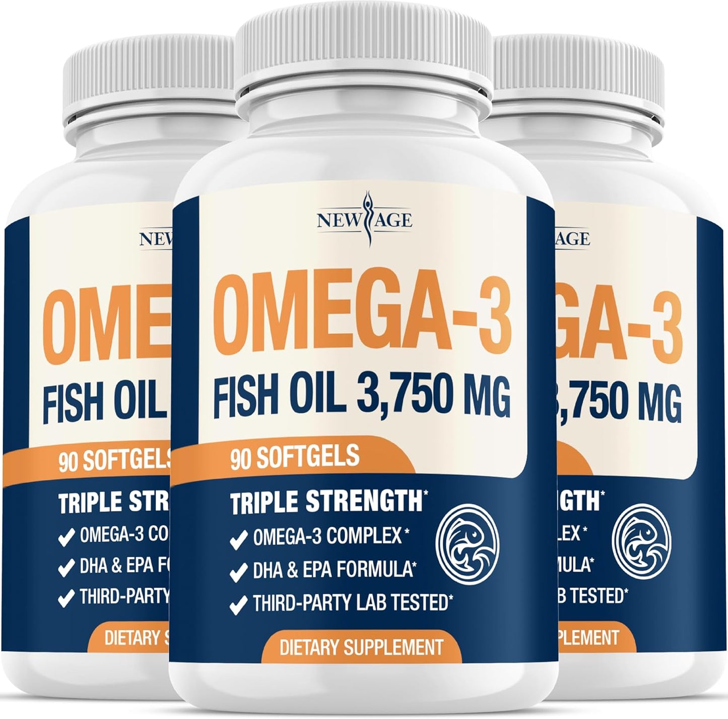 Triple Strength Omega 3 Fish Oil 3750 mg for Ultimate Support