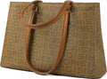 Queenoris Tote Bag for Women 15.6 in Laptop Briefcase - Large Capacity