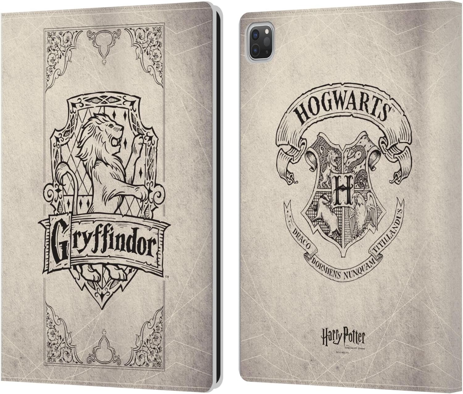 Harry Potter Gryffindor Parchment Leather Wallet Case for iPad