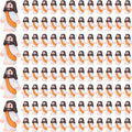 Mini Jesus Figurines 200 Pack Orange Bulk Religious Party Favors