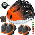 Kids 3D Adjustable Bike Helmet Set for Toddlers - Animal Design