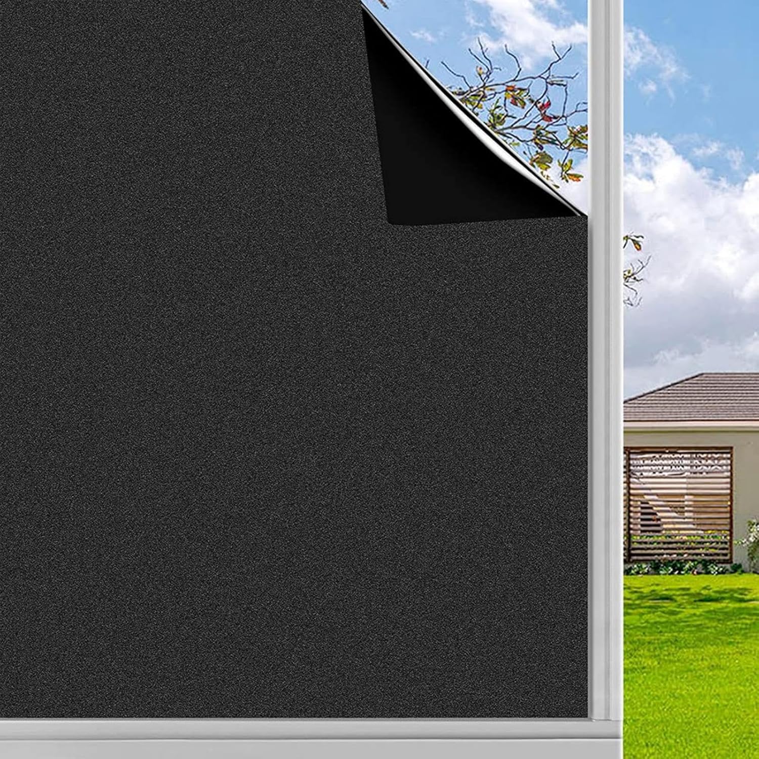 Finnez Blackout Window Privacy Film for Home or Office Use